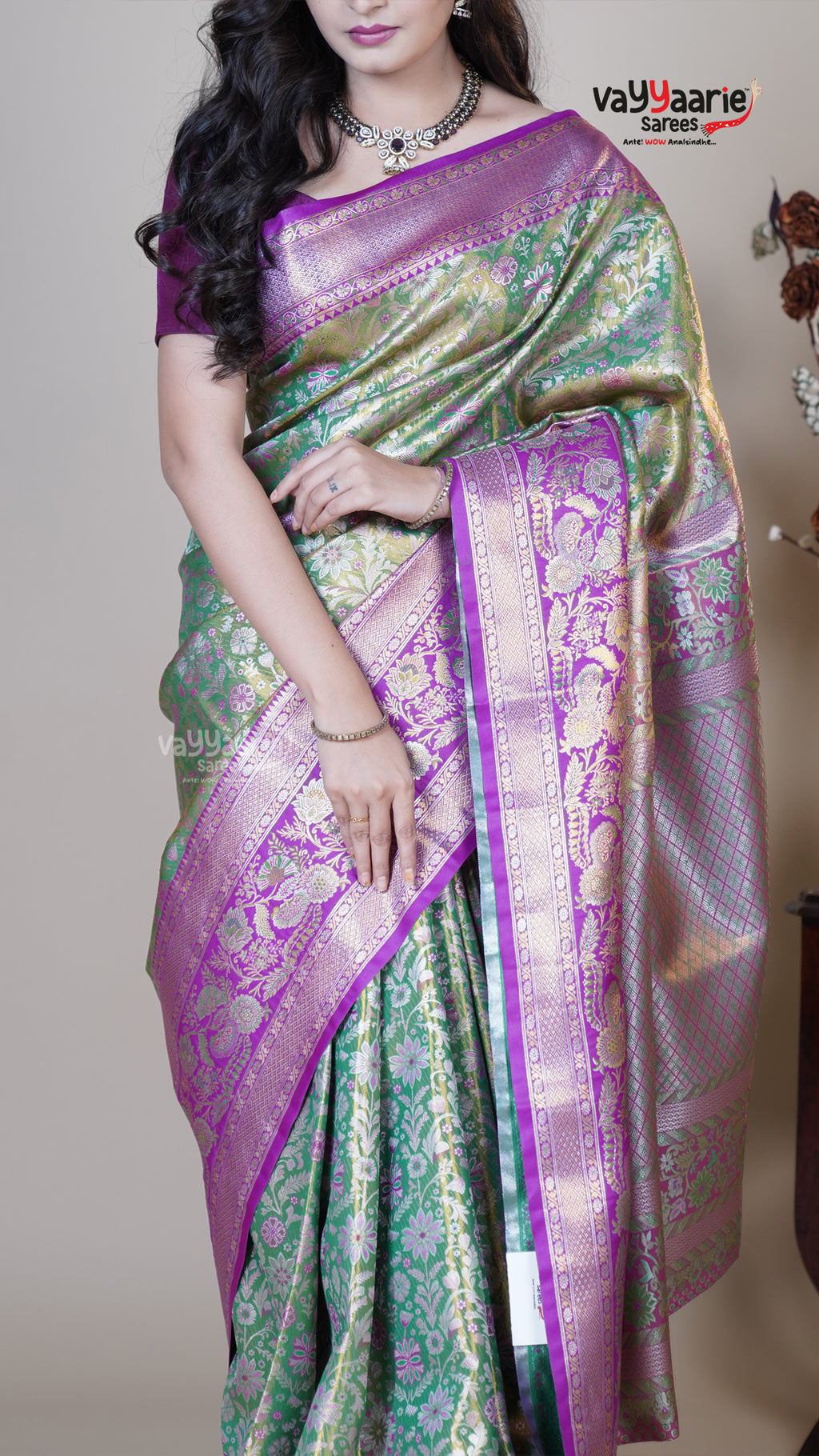 Multi Colour DMM Pattu Traditional Saree for Gatherings