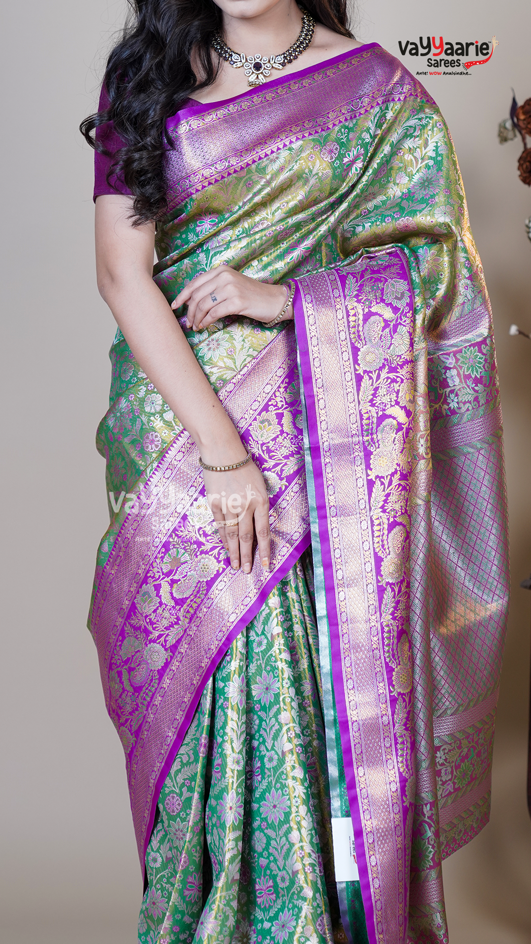 Multi Colour DMM Pattu Traditional Saree for Gatherings