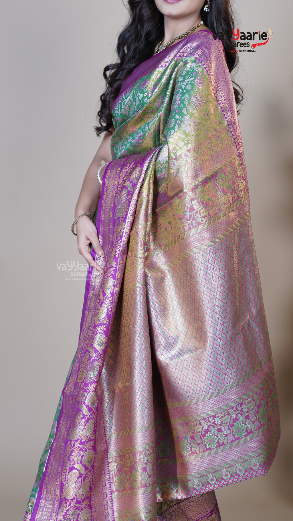 Multi Colour DMM Pattu Traditional Saree for Gatherings