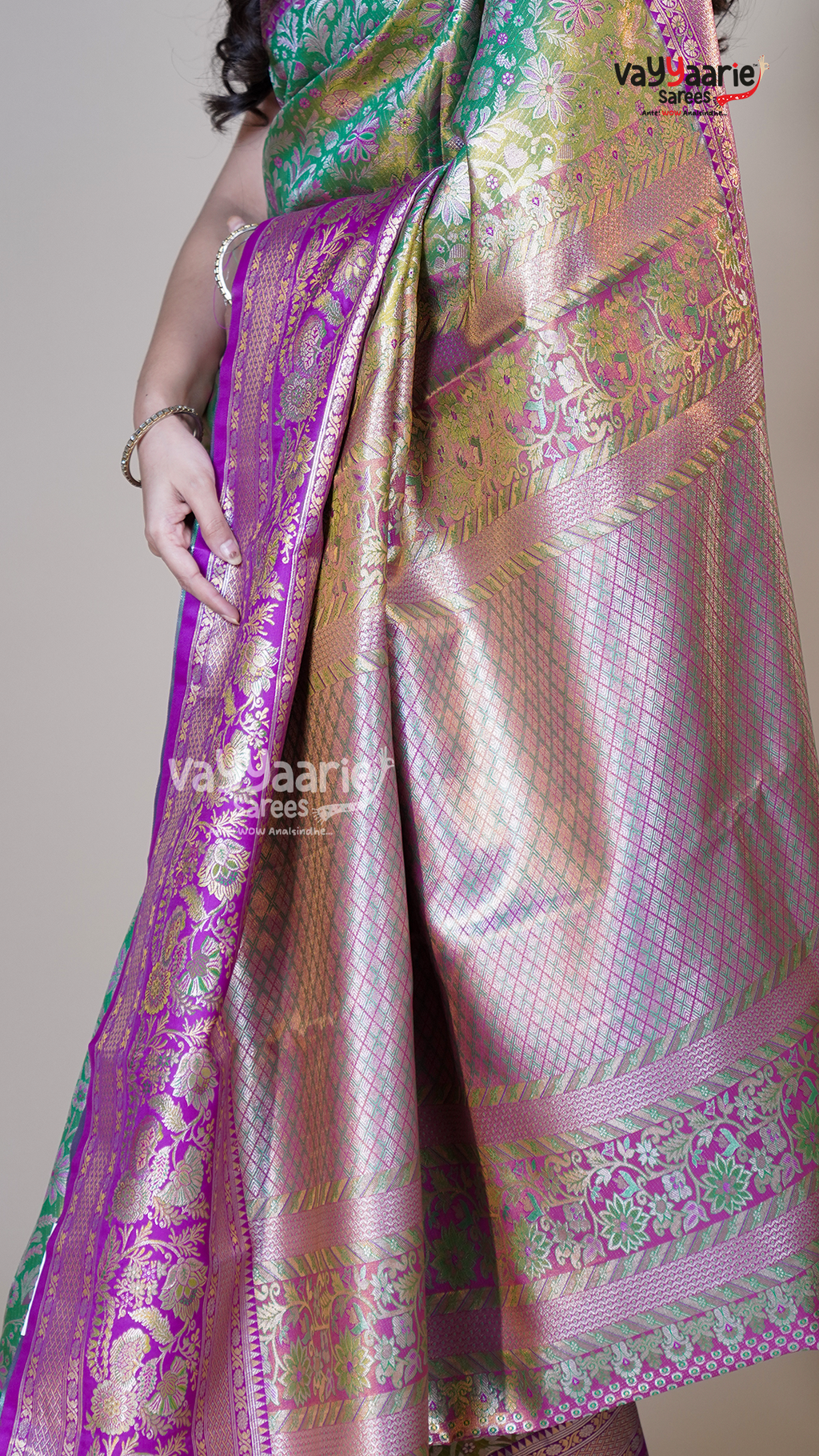 Multi Colour DMM Pattu Traditional Saree for Gatherings