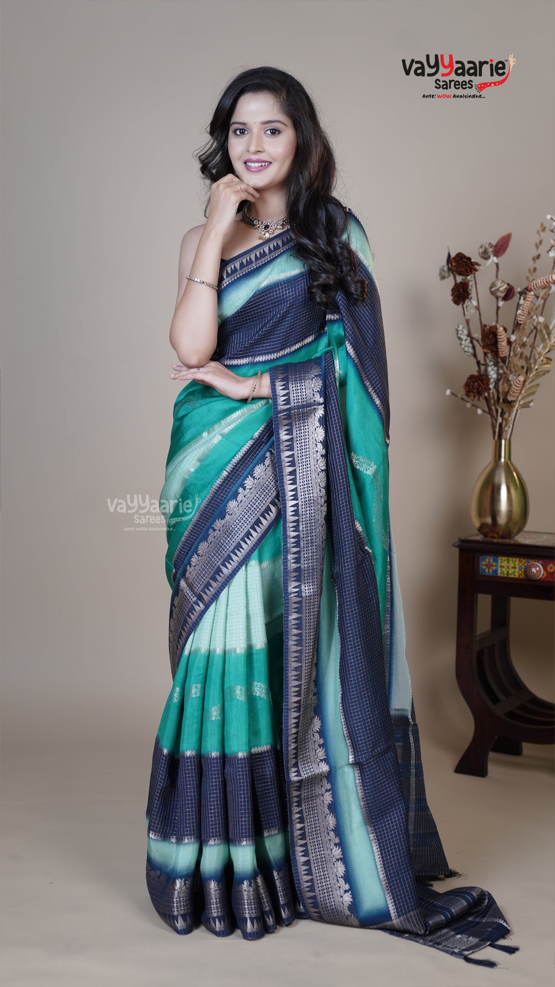 Blue Georgette Fancy Saree for Sangeet Nights