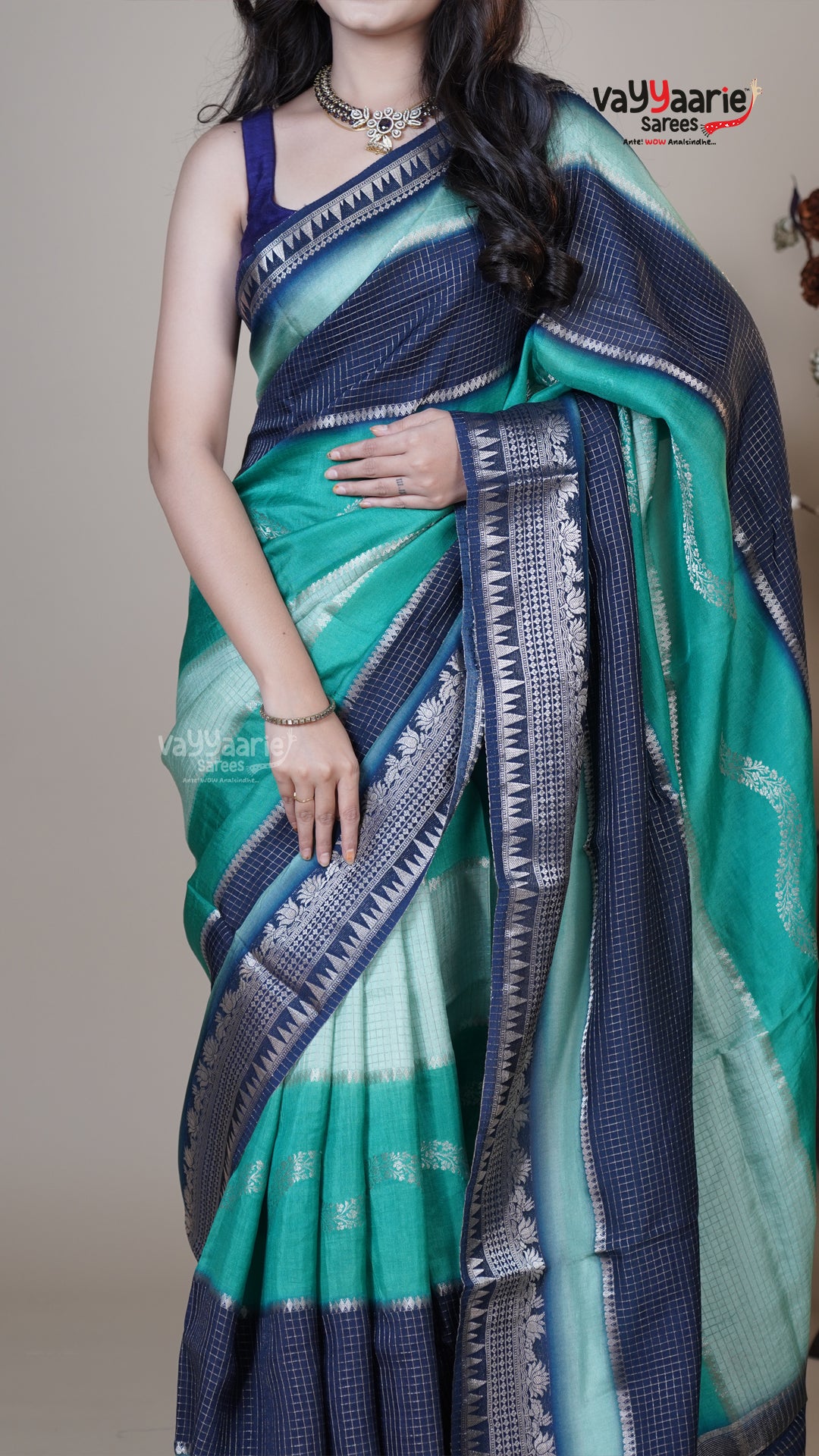 Blue Georgette Fancy Saree for Sangeet Nights