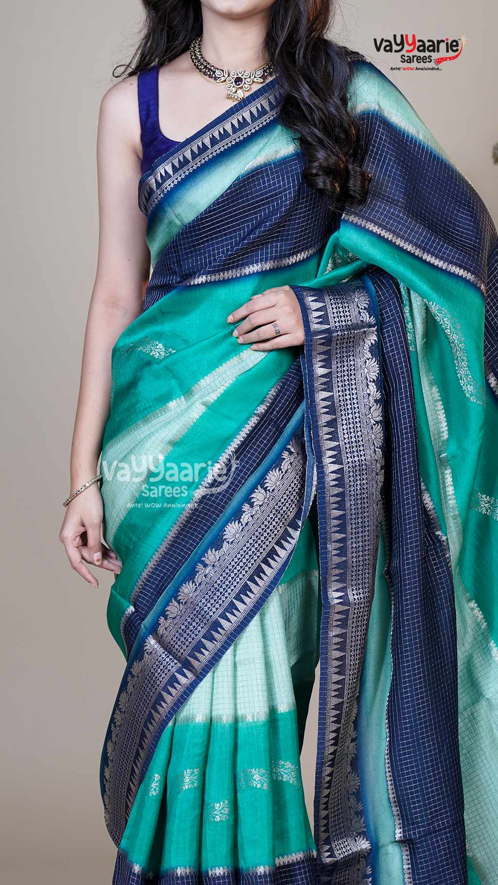 Blue Georgette Fancy Saree for Sangeet Nights