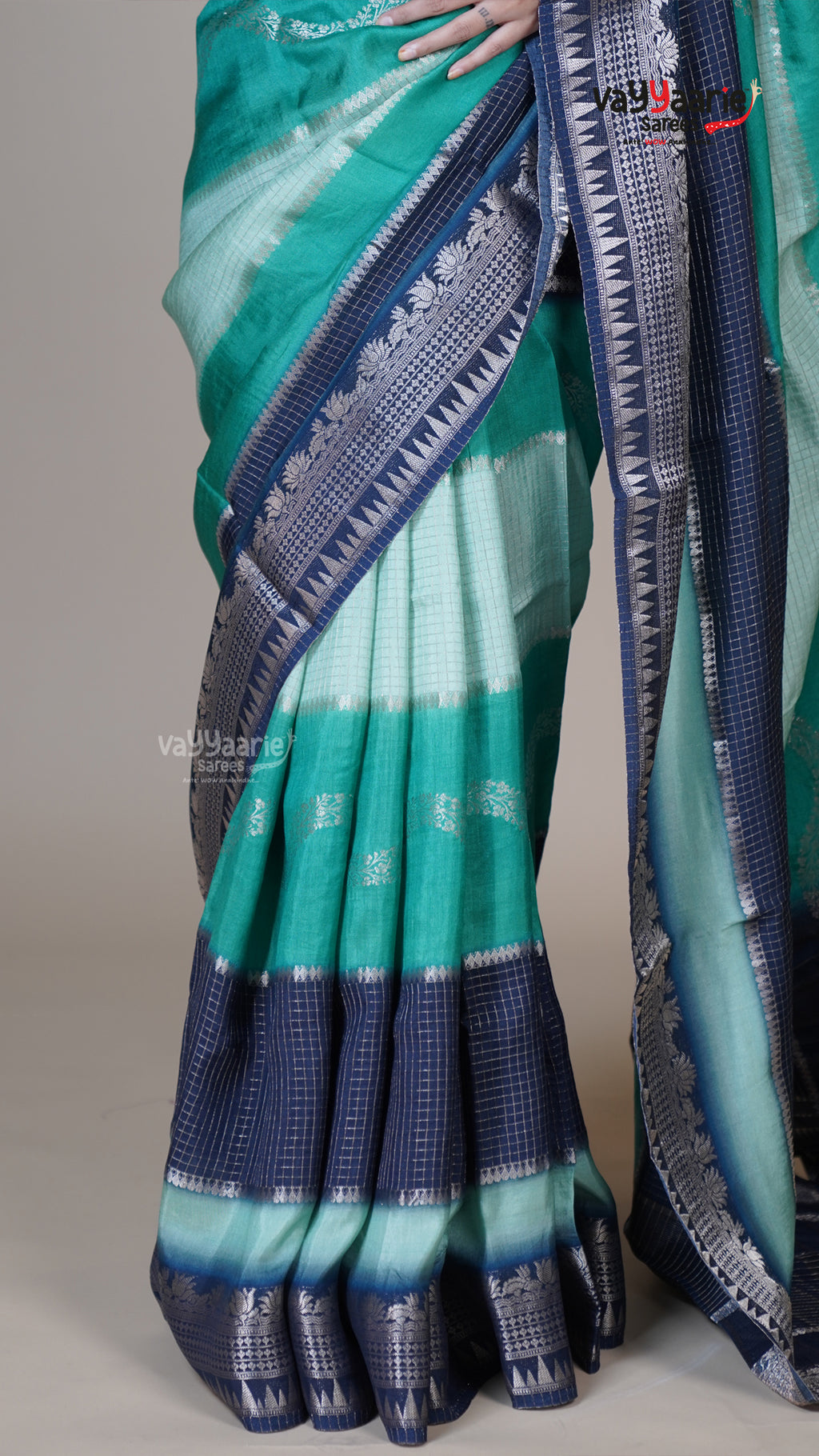 Blue Georgette Fancy Saree for Sangeet Nights