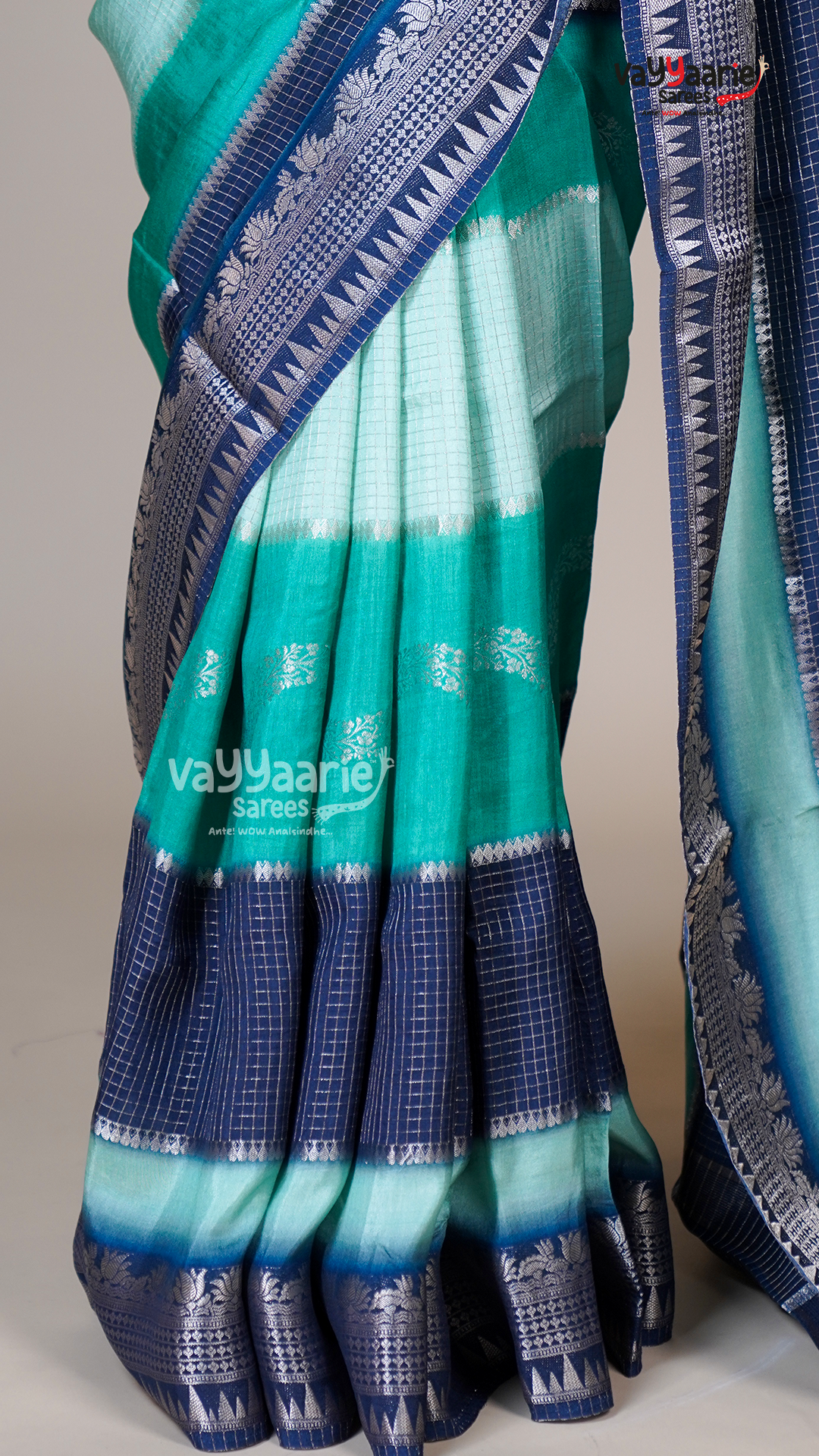 Blue Georgette Fancy Saree for Sangeet Nights