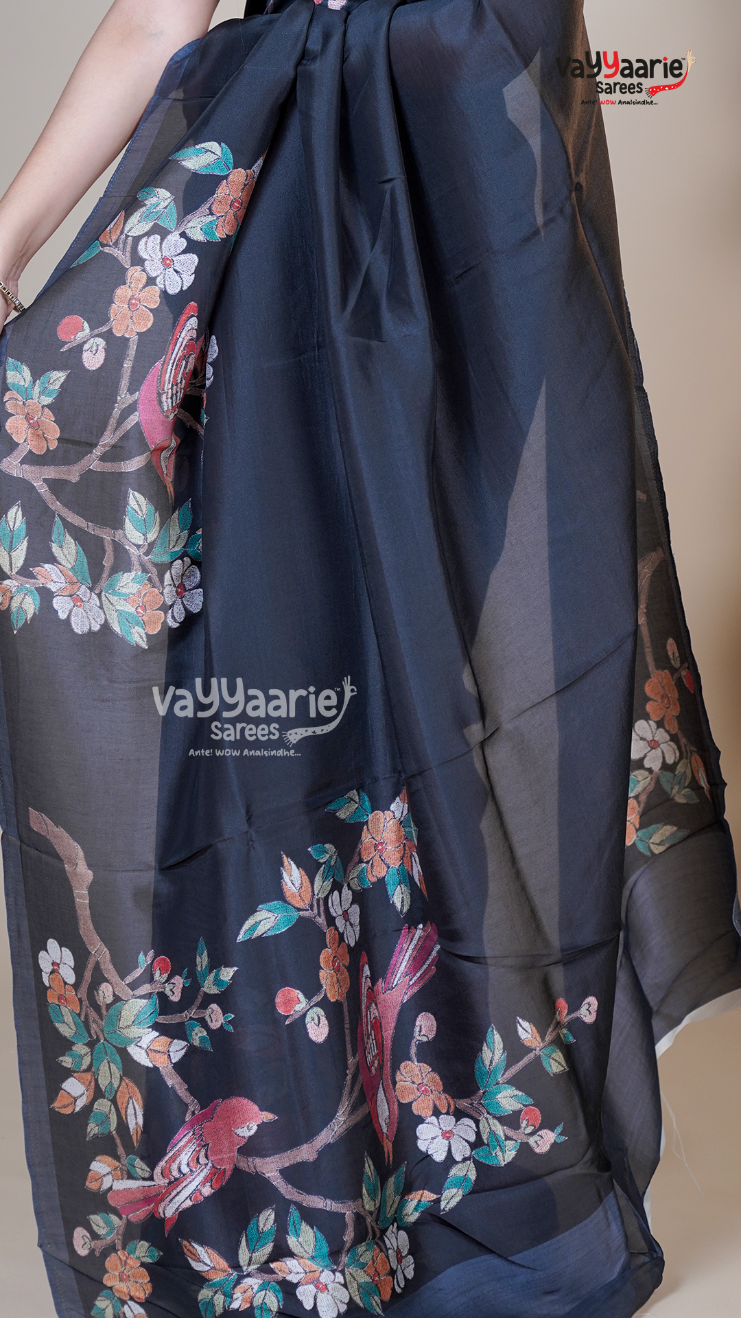 Black Banaras Mango Fancy Saree for Anniversary Gifting