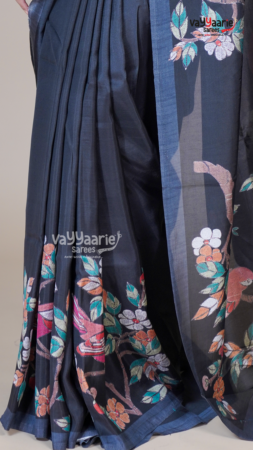 Black Banaras Mango Fancy Saree for Anniversary Gifting