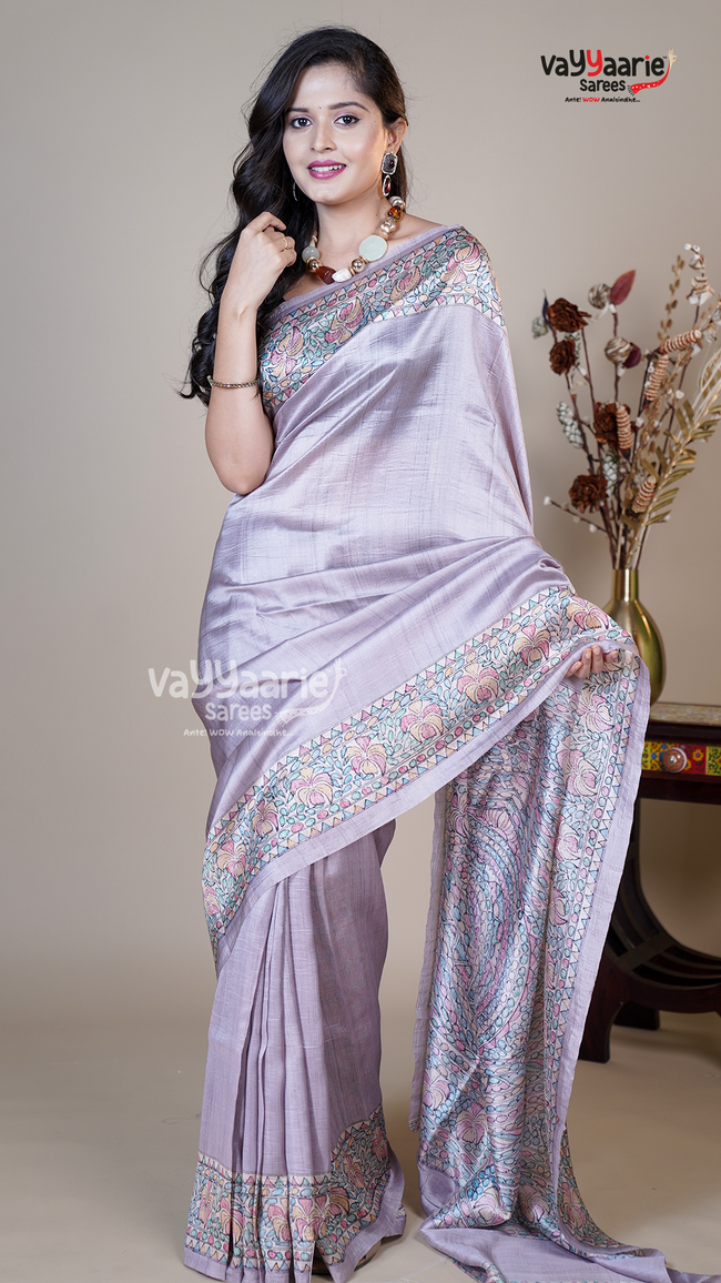 Chikoo Banaras Mango Fancy Saree for Social Gatherings Hover Image