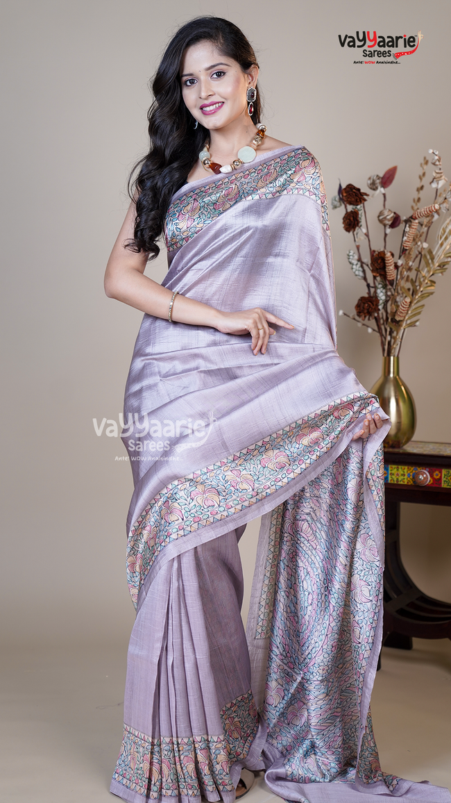 Chikoo Banaras Mango Fancy Saree for Social Gatherings Main Image