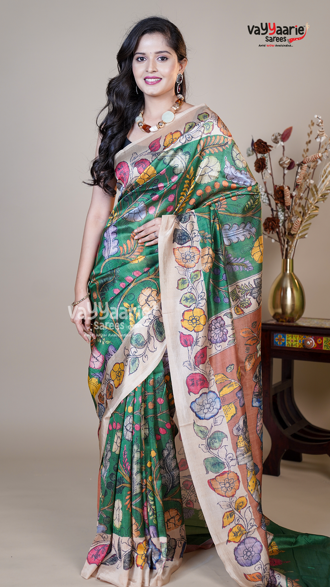 Green Banaras Mango Fancy Saree for Traditional Gifting