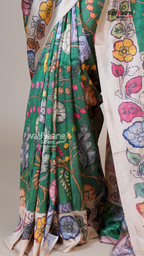 Green Banaras Mango Fancy Saree for Traditional Gifting