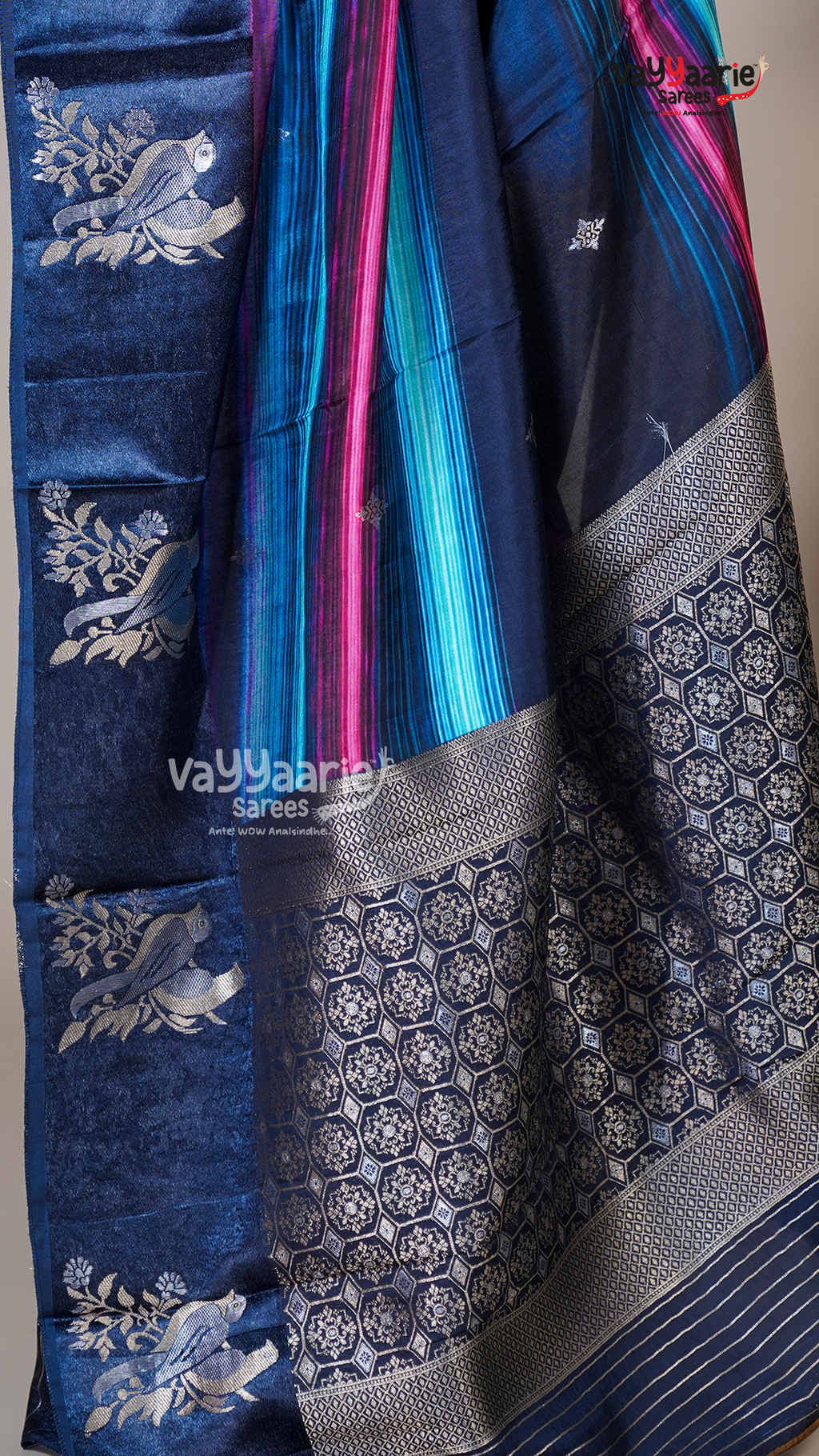 Multi Colour Banaras Mango Fancy Saree for Celebrations