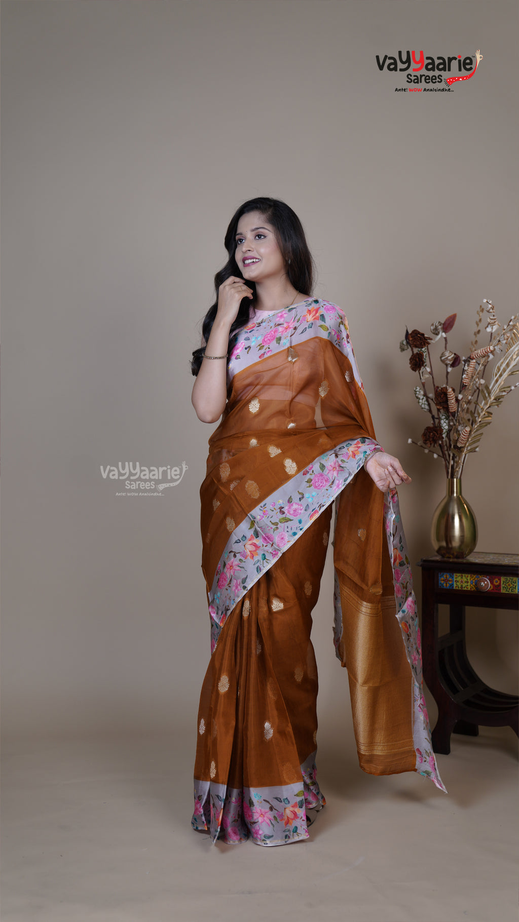 Mustard Raw Mango Fancy Saree for Occasion Wear