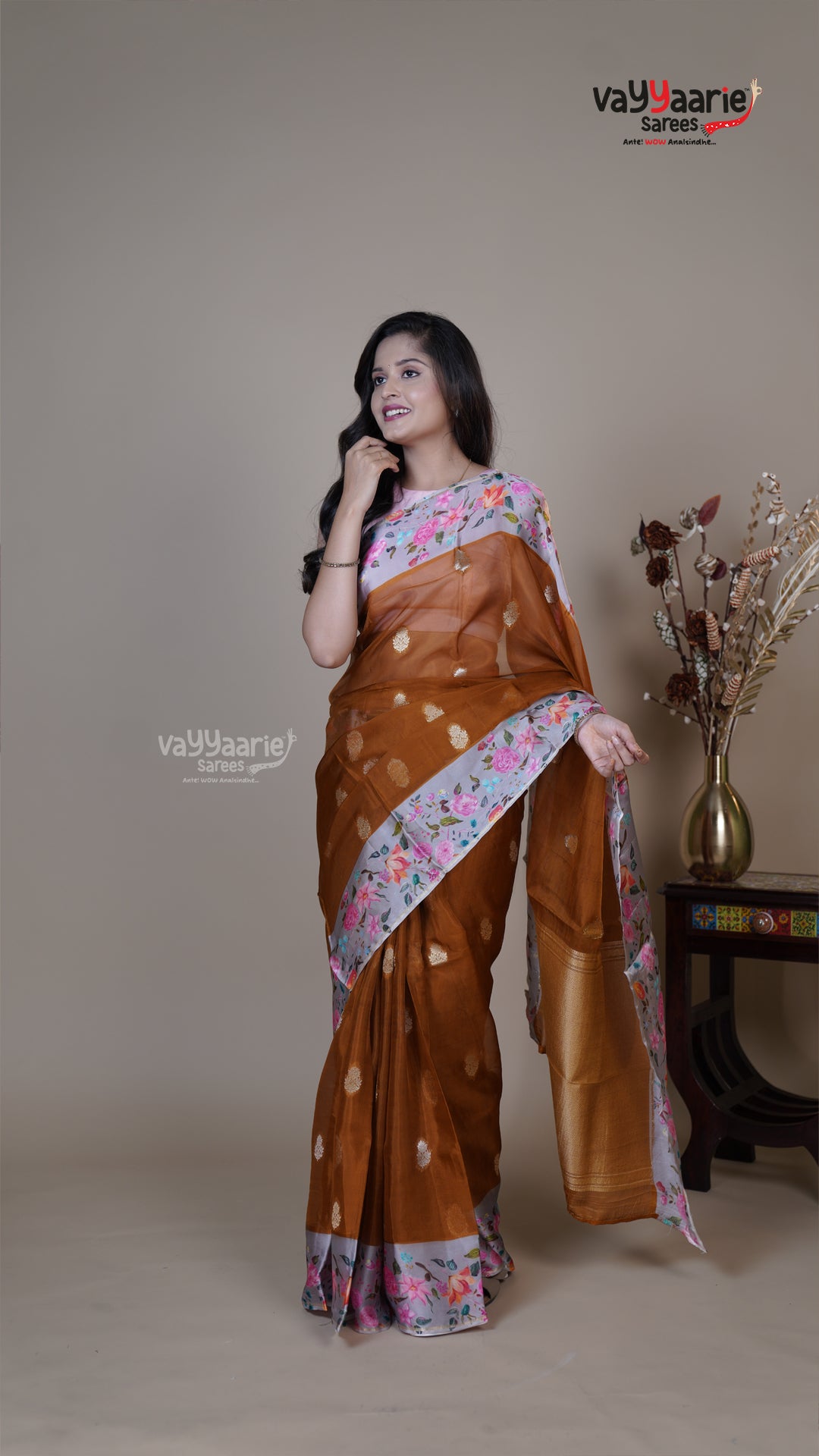 Mustard Raw Mango Fancy Saree for Occasion Wear