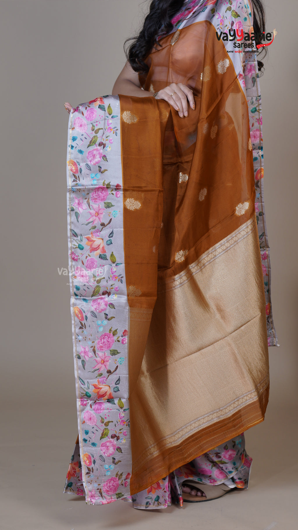 Mustard Raw Mango Fancy Saree for Occasion Wear
