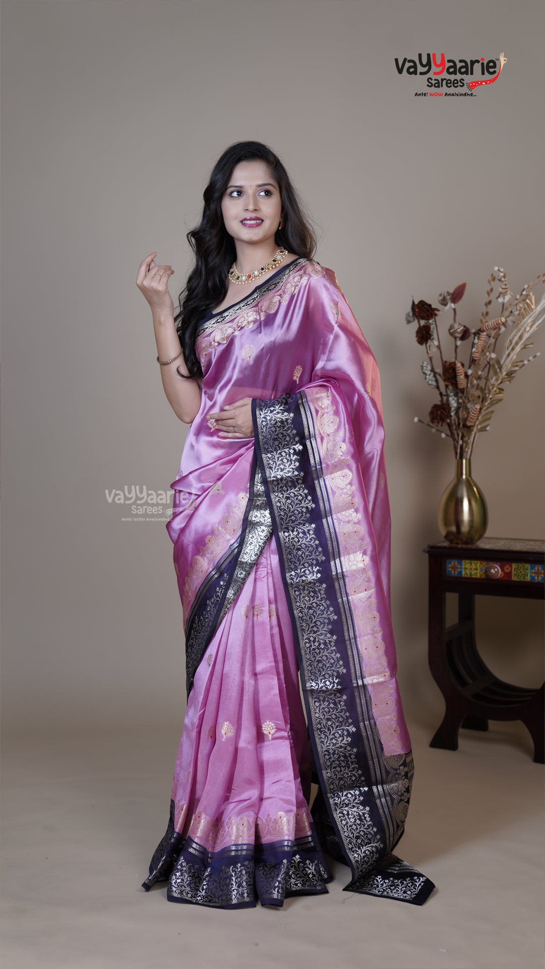 Multi Colour Chiniya Silk Fancy Saree for Gatherings