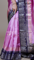 Multi Colour Chiniya Silk Fancy Saree for Gatherings