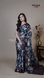 Multi Colour Tissue Fancy Saree for Traditional Wear