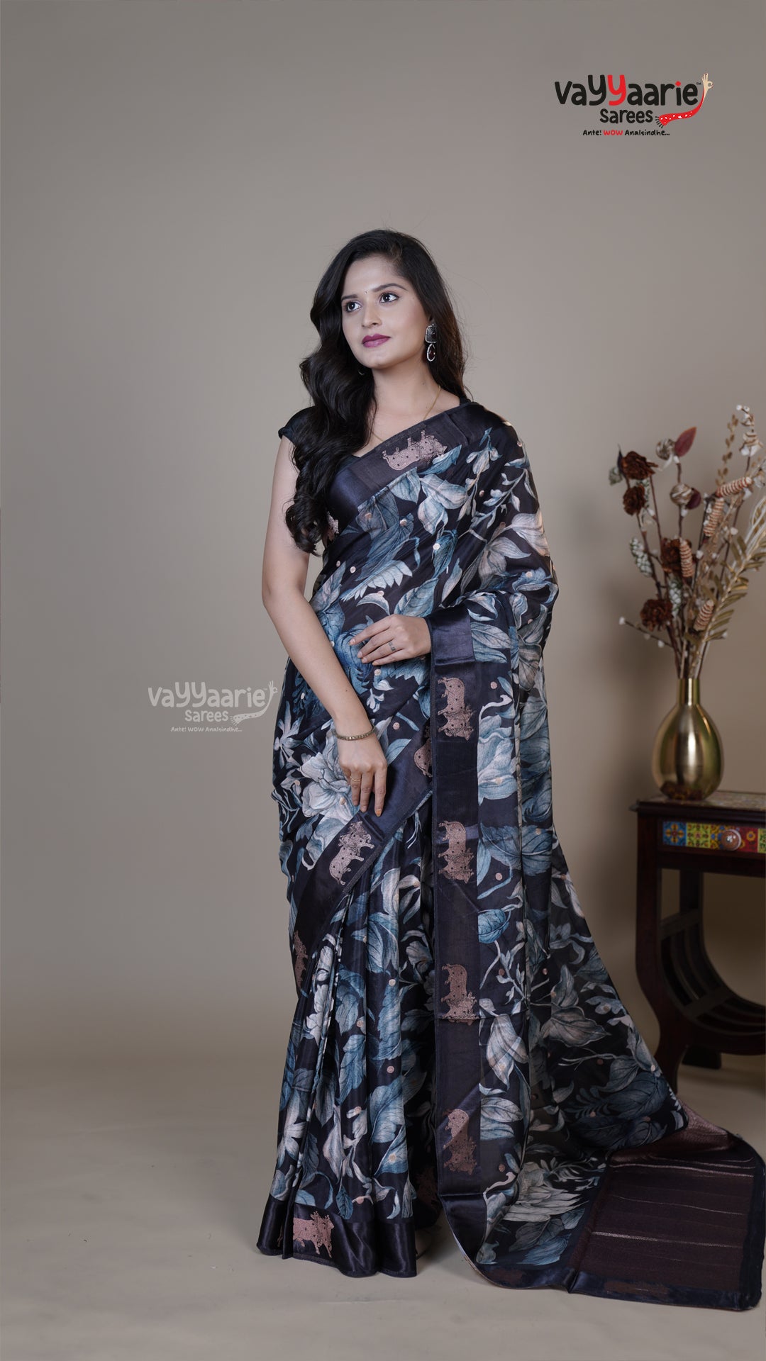 Multi Colour Tissue Fancy Saree for Traditional Wear