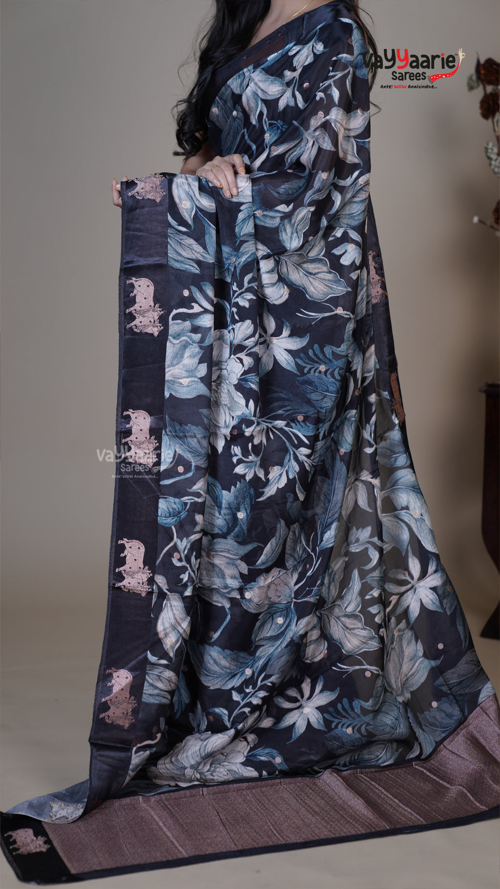Multi Colour Tissue Fancy Saree for Traditional Wear