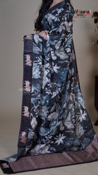 Multi Colour Tissue Fancy Saree for Traditional Wear