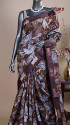 Multi Colour Tissue Fancy Saree for Reception Wear