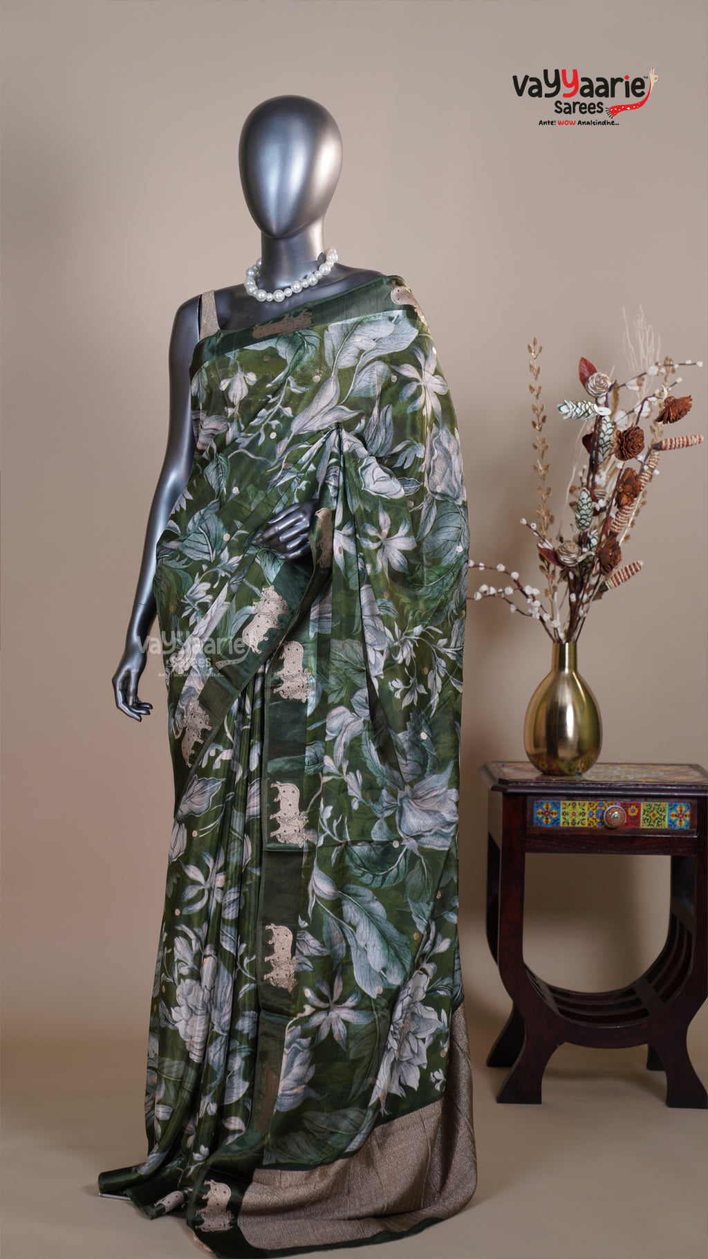 Multi Colour Tissue Fancy Saree for Family Functions
