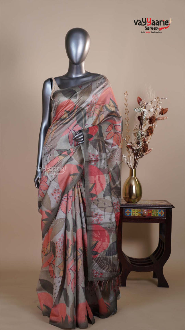 Multi Colour Dola Silk Fancy Saree for Festive Parties Hover Image
