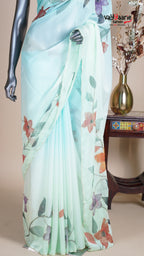 Sea Green Crush Fancy Saree for Everyday Elegance