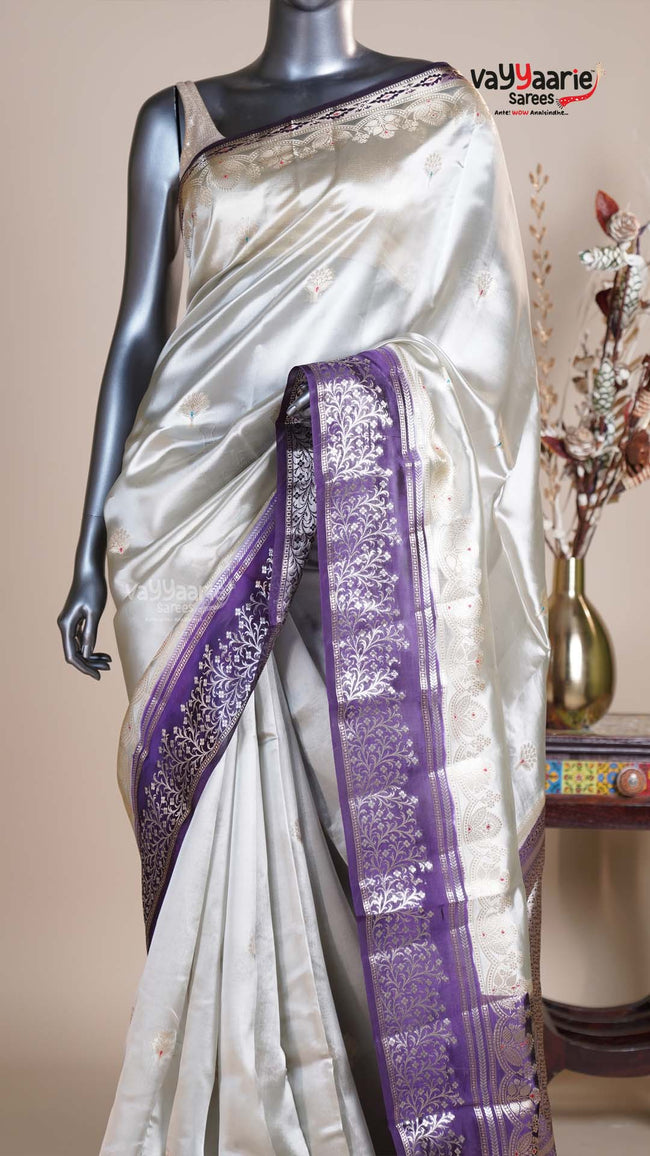 Multi Colour Chiniya Silk Fancy Saree for Sangeet Nights Main Image