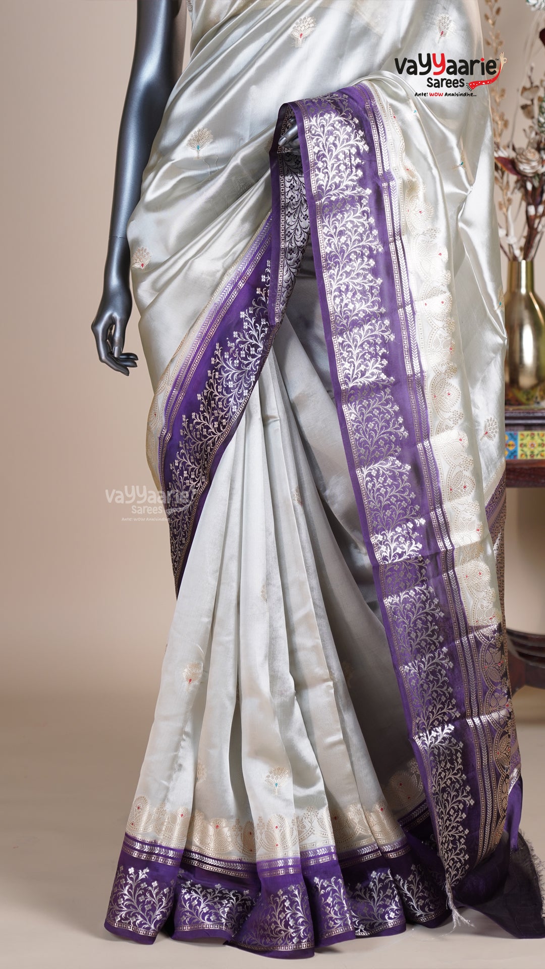 Multi Colour Chiniya Silk Fancy Saree for Sangeet Nights