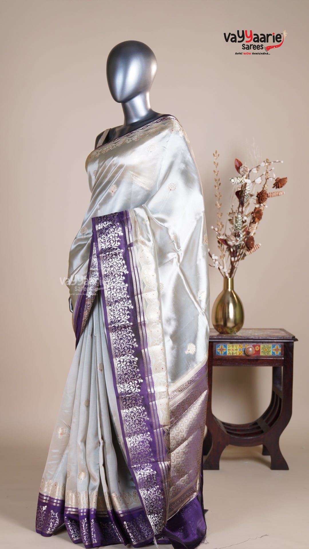 Multi Colour Chiniya Silk Fancy Saree for Sangeet Nights