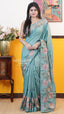 Rama Green Tusser Saree | Fancy Ethnic Wear Saree | Vayyaarie Sarees