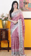 Pink Tusser Saree | Fancy Ethnic Wear Saree | Vayyaarie Sarees