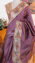 Magenta Fancy Saree | Fancy Ethnic Wear Saree | Vayyaarie Sarees