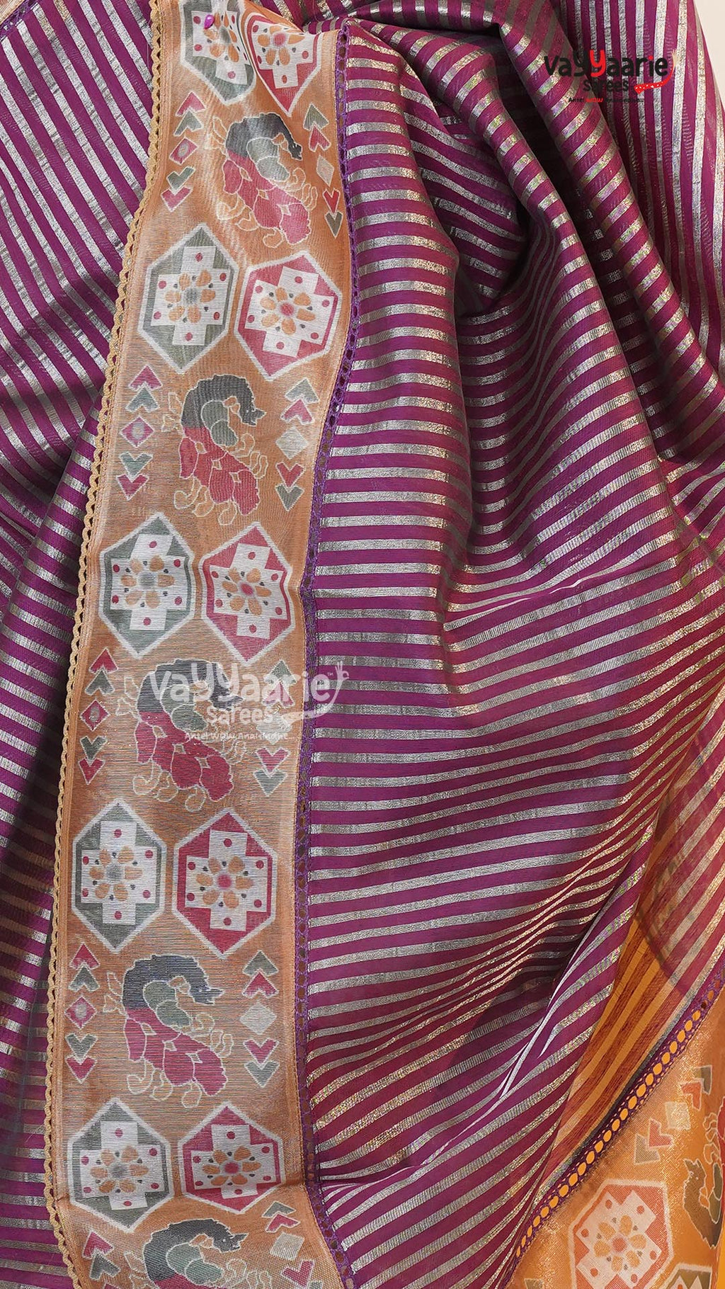 Magenta Fancy Saree | Fancy Ethnic Wear Saree | Vayyaarie Sarees