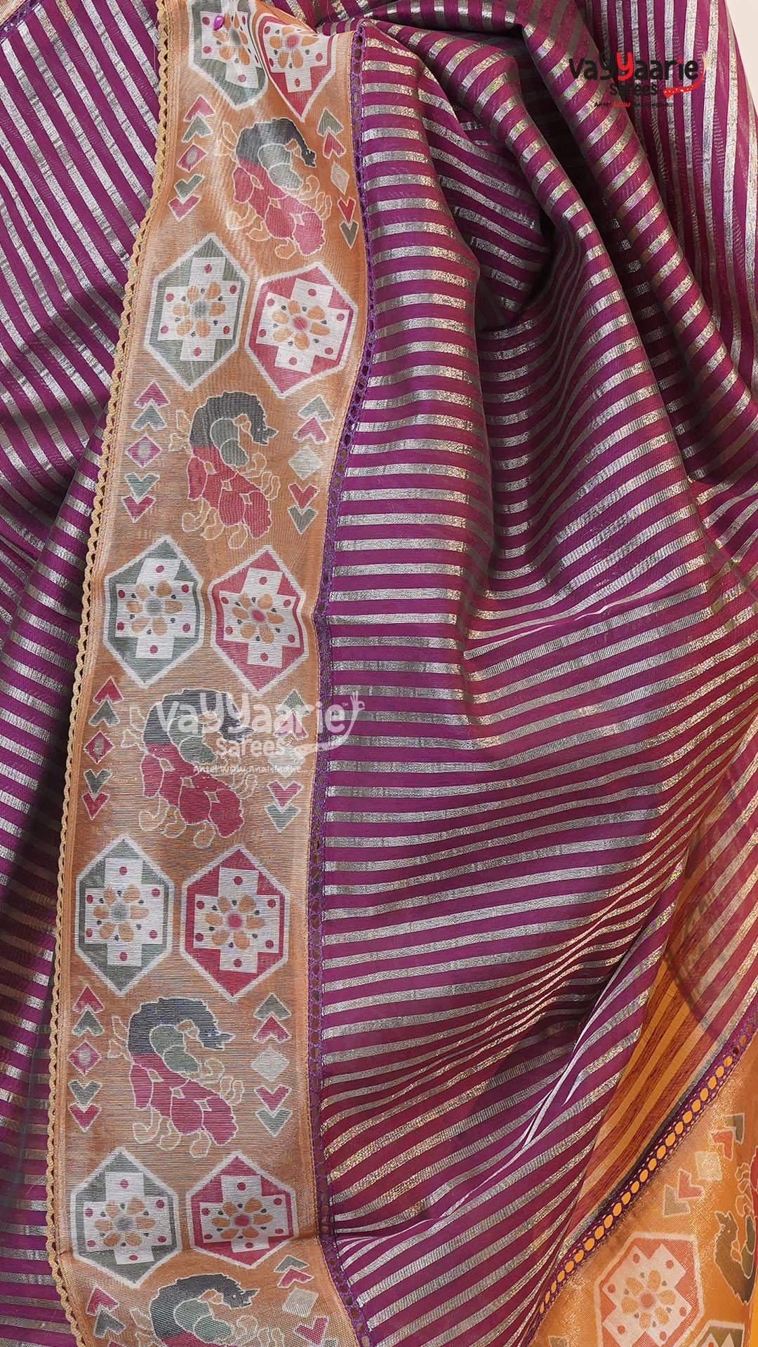 Magenta Fancy Saree | Fancy Ethnic Wear Saree | Vayyaarie Sarees