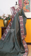 Dark Green Fancy Saree | Fancy Ethnic Wear Saree | Vayyaarie Sarees