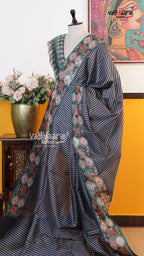 Navy Blue Fancy Saree | Fancy Ethnic Wear Saree | Vayyaarie Sarees