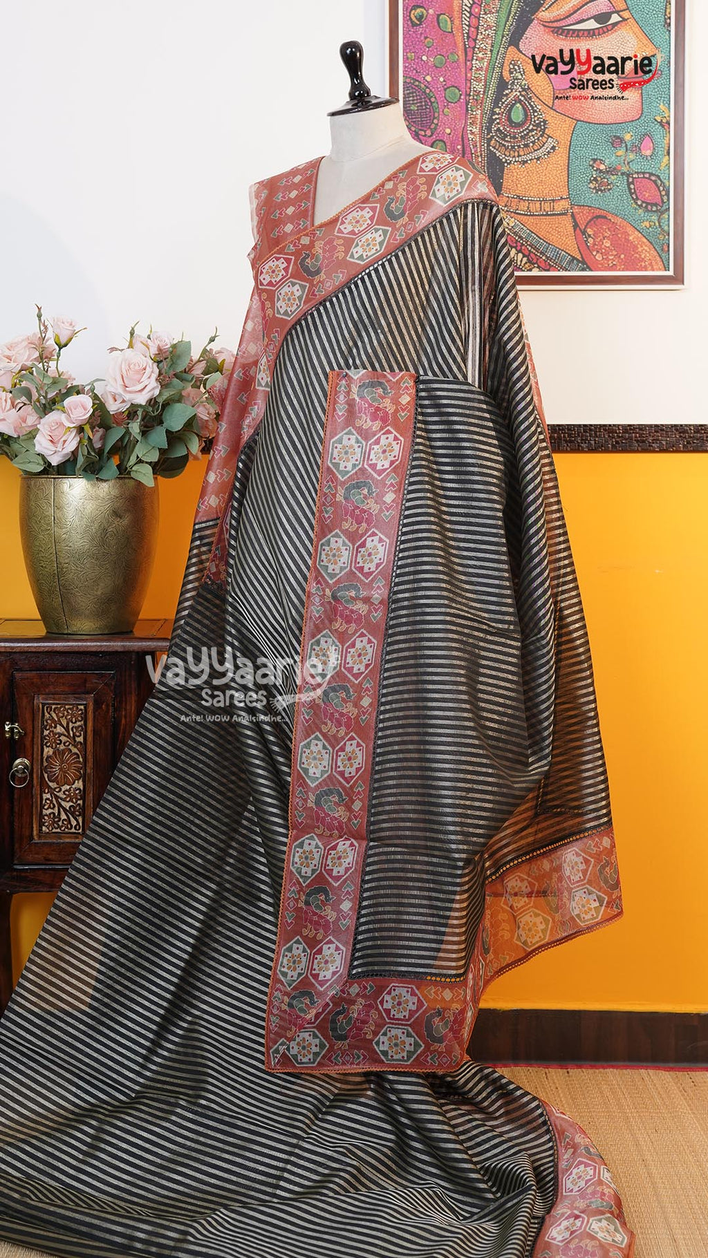 Black Fancy Saree | Fancy Ethnic Wear Saree | Vayyaarie Sarees