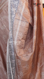 Biscuit Tusser Saree | Fancy Ethnic Wear Saree | Vayyaarie Sarees