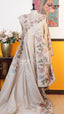Biscuit Tusser Saree | Fancy Ethnic Wear Saree | Vayyaarie Sarees
