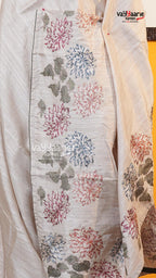 Biscuit Tusser Saree | Fancy Ethnic Wear Saree | Vayyaarie Sarees