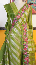 Green Fancy Saree | Traditional Ethnic Saree | Vayyaarie Sarees