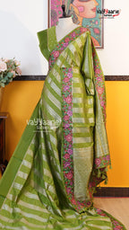Green Fancy Saree | Traditional Ethnic Saree | Vayyaarie Sarees
