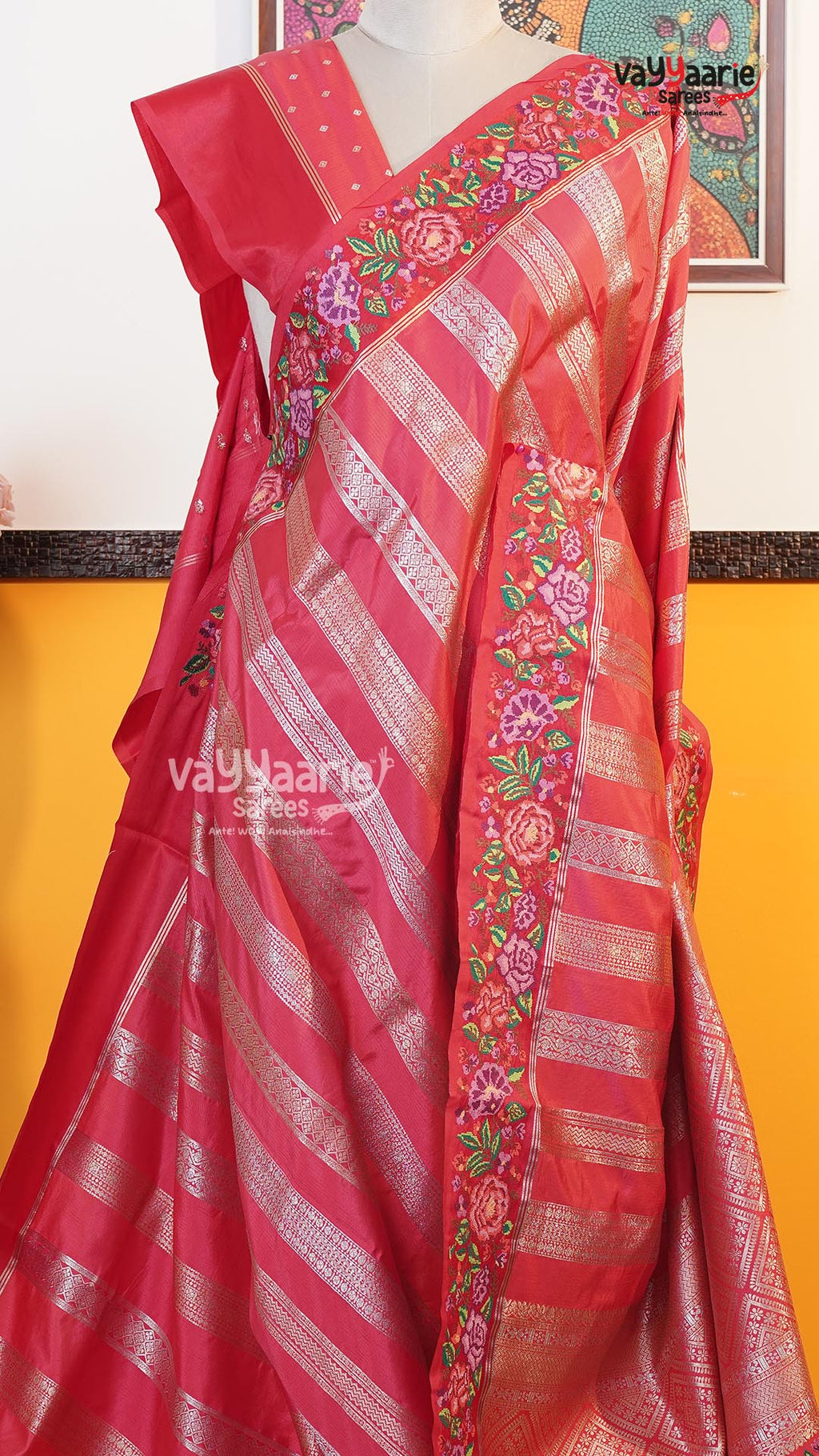 Pink Fancy Saree | Traditional Ethnic Saree | Vayyaarie Sarees