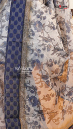 White Silk Kota Saree | Classic Handloom Saree | Vayyaarie Sarees
