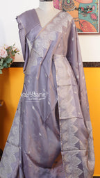 Purple Fancy Kota Saree | Classic Handloom Saree | Vayyaarie Sarees
