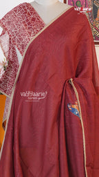 Maroon Fancy Saree | Classic Handloom Saree | Vayyaarie Sarees