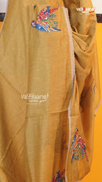 Gold Fancy Saree | Classic Handloom Saree | Vayyaarie Sarees